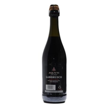 Lambrusco Avanti Tinto trasera