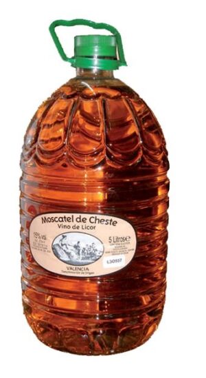 garrafa moscatel de cheste